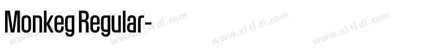Monkeg Regular字体转换 Monkeg Regular字体转换